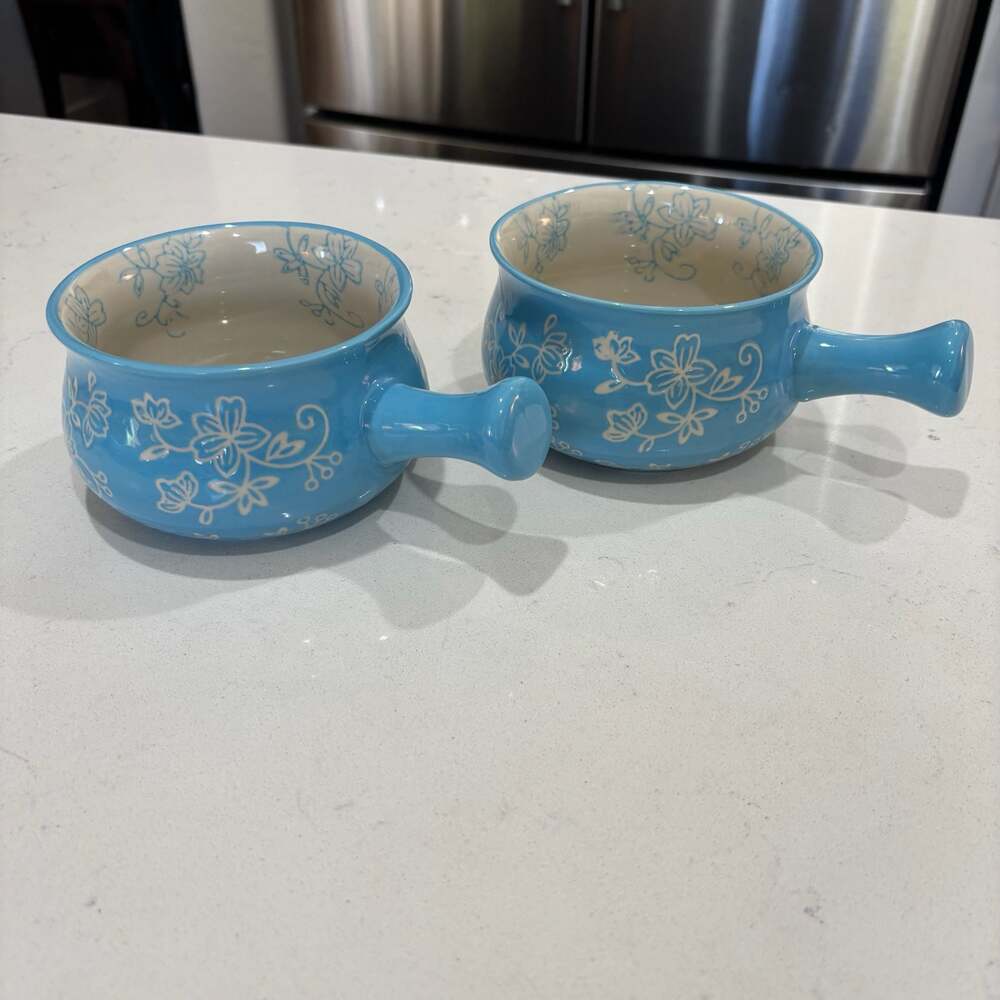 Temp-tations Floral Lace 18 oz Soup Bowls, Set of 2